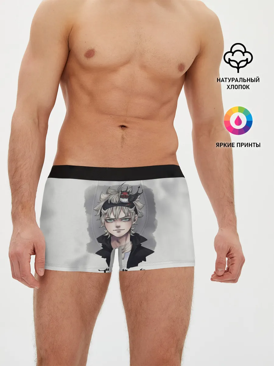 Мужские трусы боксеры / Аста и Секре Чёрный клевер