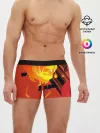 Мужские трусы боксеры / Огненный лев