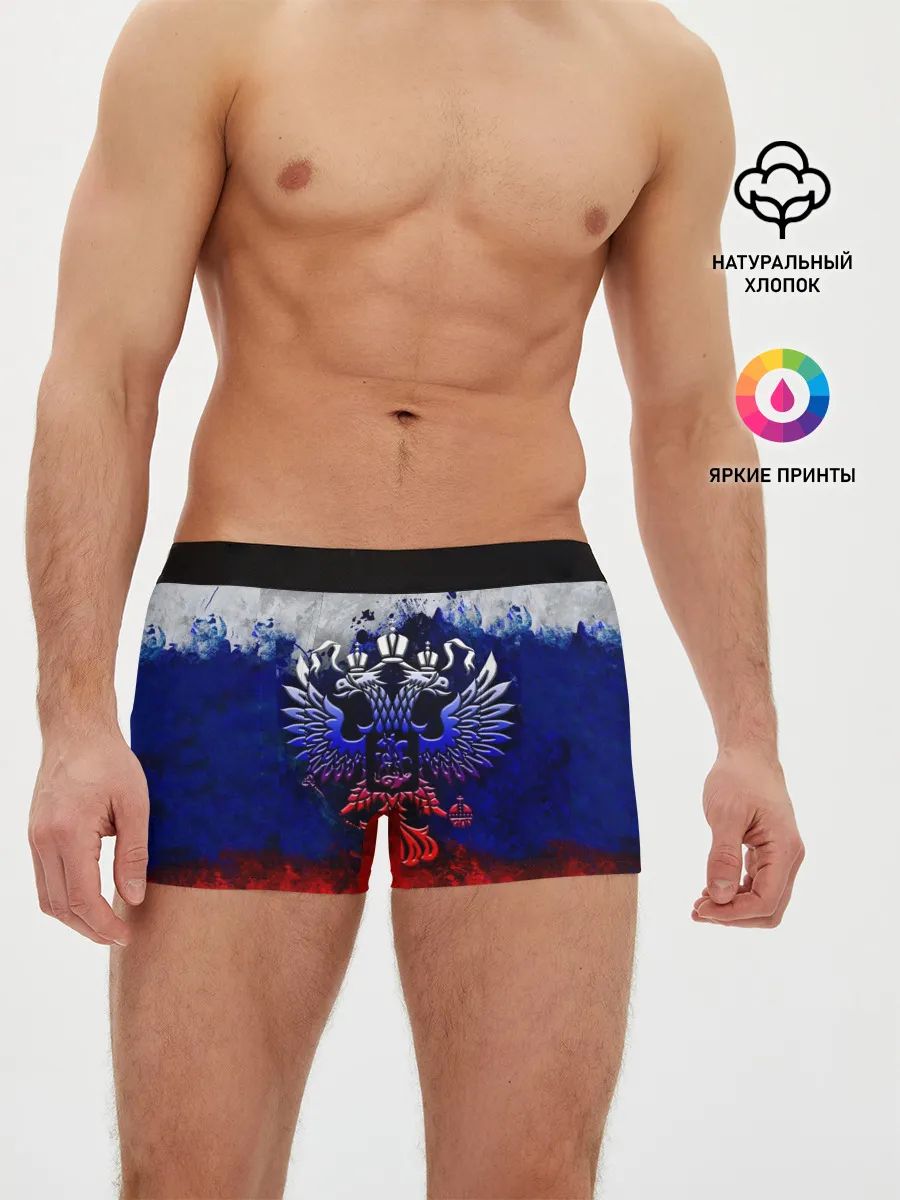 Мужские трусы боксеры / Россия | Russia | Герб