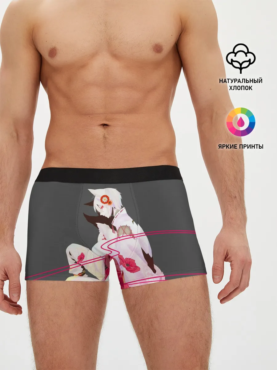 Мужские трусы боксеры / Flower Tomoe