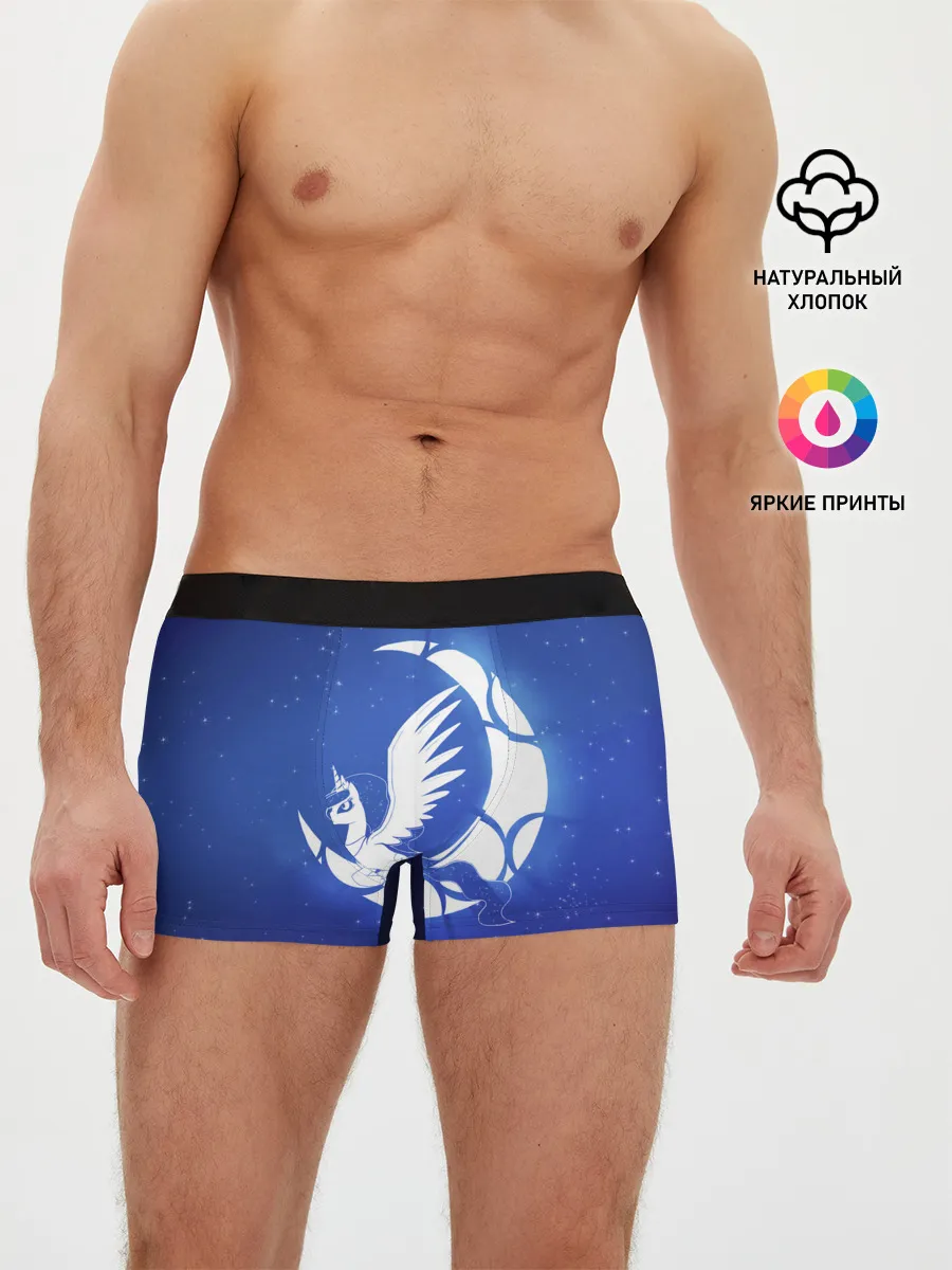 Мужские трусы боксеры / Лунная пони