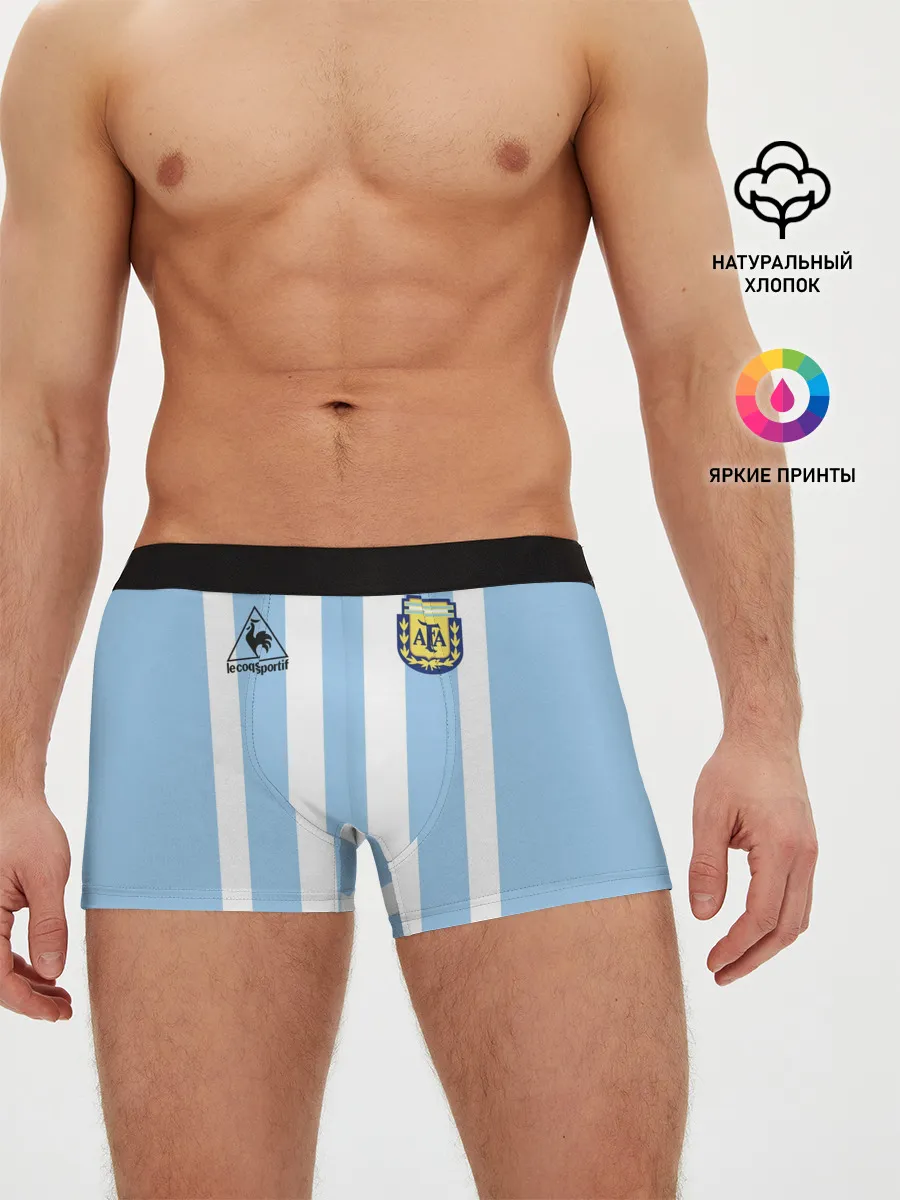 Мужские трусы боксеры / Форма Марадоны с автографом