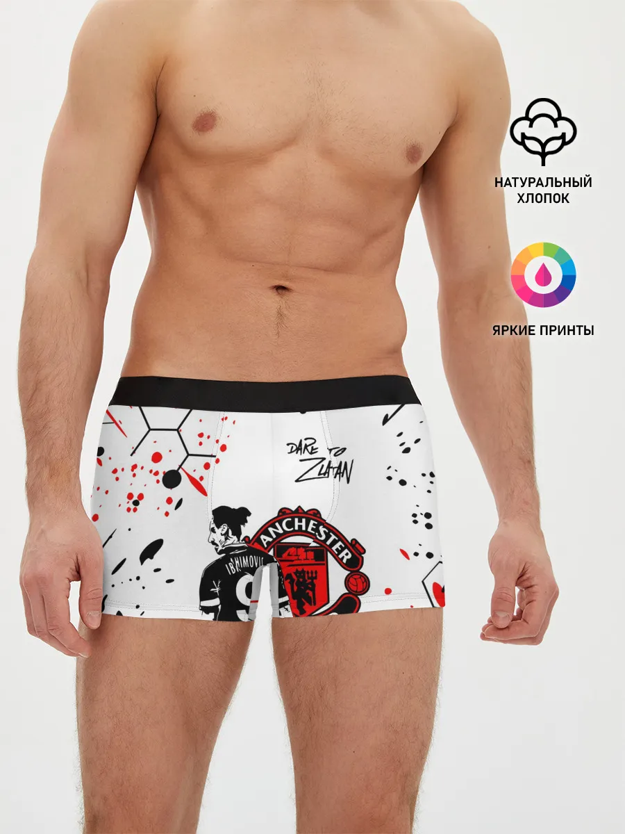 Мужские трусы боксеры / ЗЛАТАН ИБРАГИМОВИЧ / МАНЧЕСТЕР