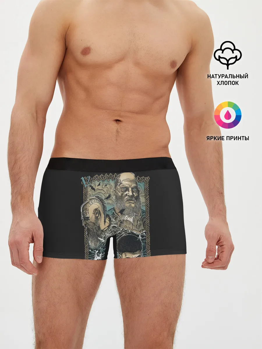 Мужские трусы боксеры / Фреска Викинги