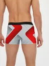Мужские трусы боксеры / 3D SPORT STYLE RED / WHITE