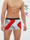 Мужские трусы боксеры / 3D SPORT STYLE RED / WHITE