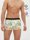 Мужские трусы боксеры / Цветы и листья