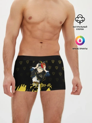 Мужские трусы боксеры / Аста в маске демона | Чёрный Клевер