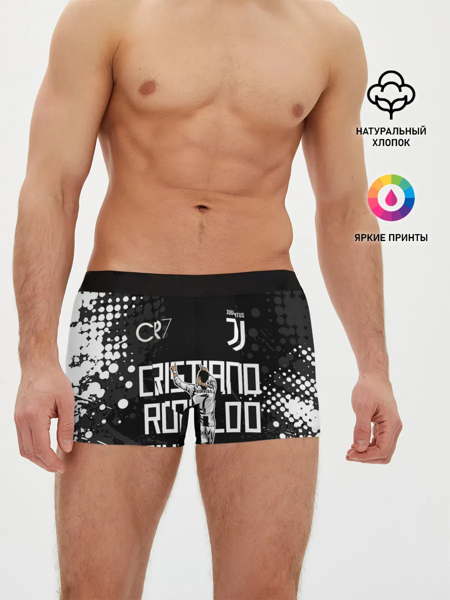 Мужские трусы боксеры / КРИШТИАНУ РОНАЛДУ / ЮВЕНТУС