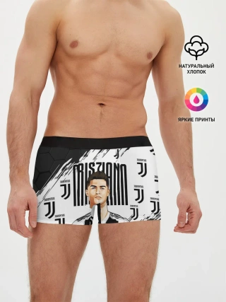 Мужские трусы боксеры / КРИШТИАНУ РОНАЛДУ / ЮВЕНТУС