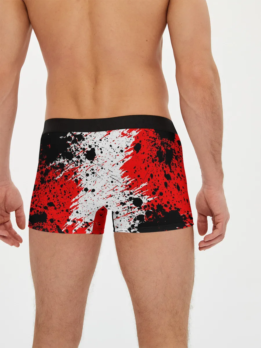 Мужские трусы боксеры / БЕРСЕРК краска брызги