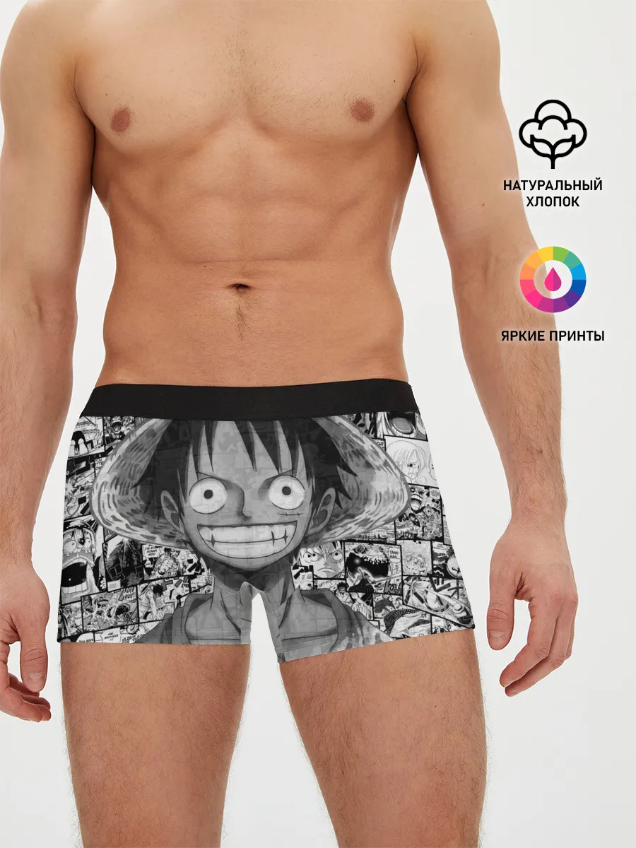 Мужские трусы боксеры / Луфи улыбается one piece