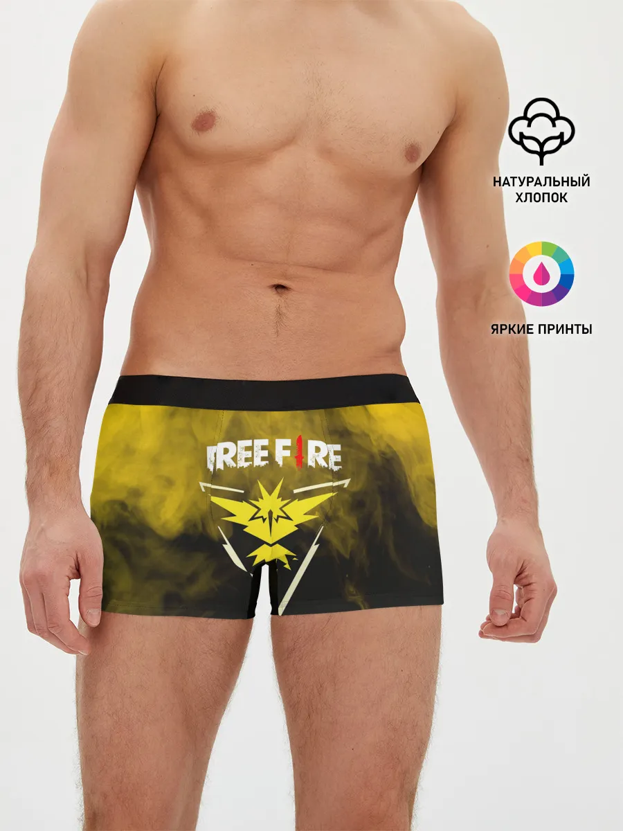 Мужские трусы боксеры / FREEFIRE | YELLOW SMOKE