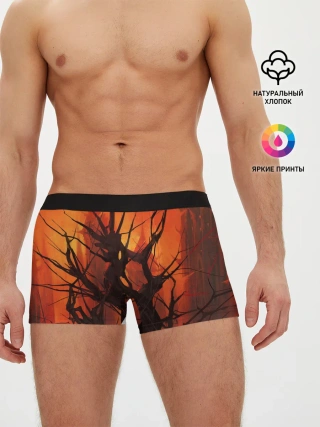 Мужские трусы боксеры / ДРЕВО ХАОС 3D