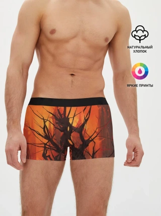Мужские трусы боксеры / ДРЕВО ХАОС 3D