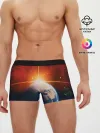 Мужские трусы боксеры / Космос земля 3D