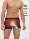 Мужские трусы боксеры / Космос земля 3D