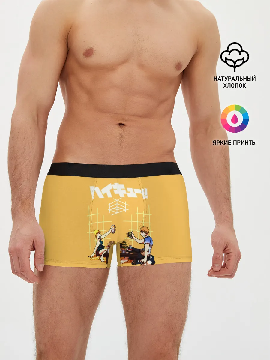Мужские трусы боксеры / Ужин Натсу и Шоё Хината Haikyu!!