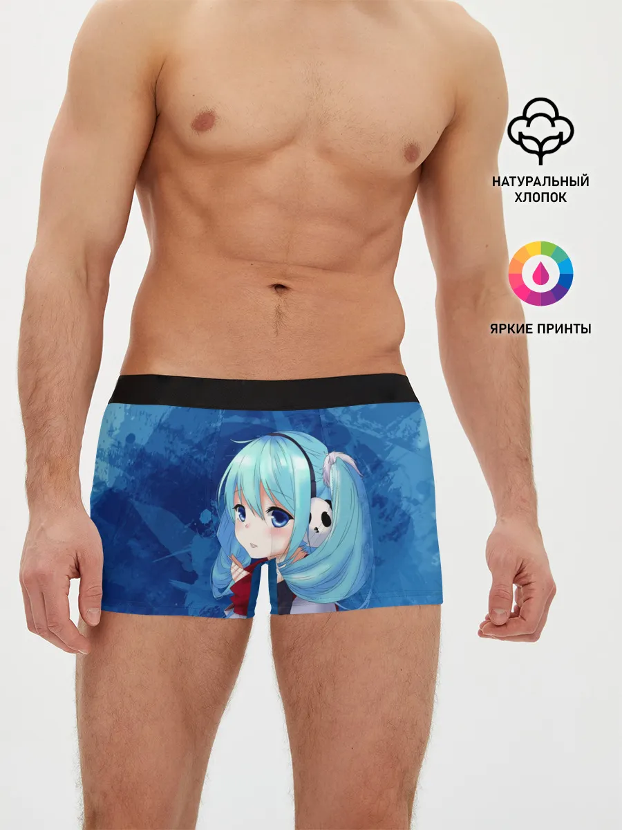 Мужские трусы боксеры / Мику Хацунэ