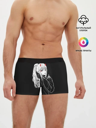 Мужские трусы боксеры / Зеро Ту показывает палец