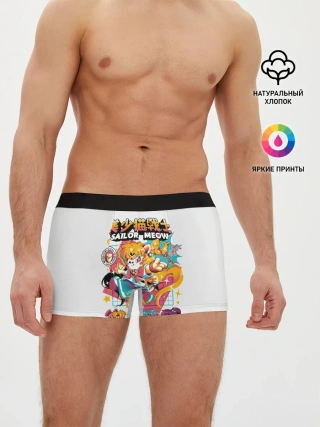 Мужские трусы боксеры / Sailor Meow