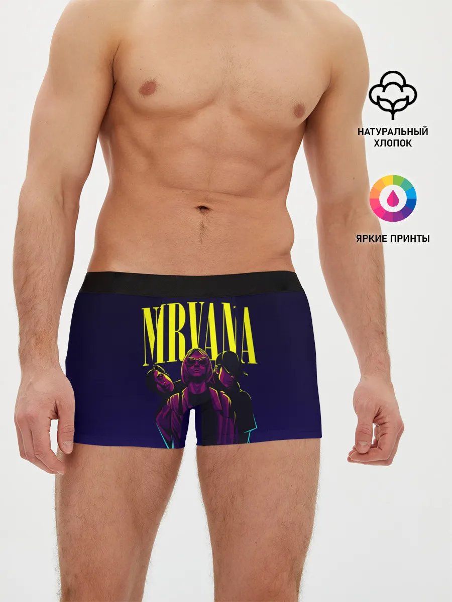 Мужские трусы боксеры / Nirvana Neon