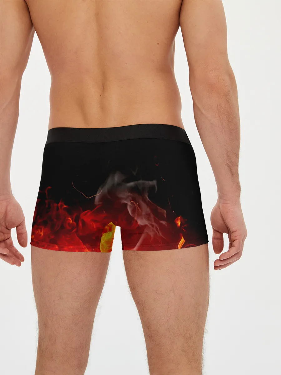 Мужские трусы боксеры / Зоро и Луффи в огне One Piece