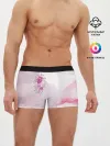 Мужские трусы боксеры / Цветы роспись акварелью