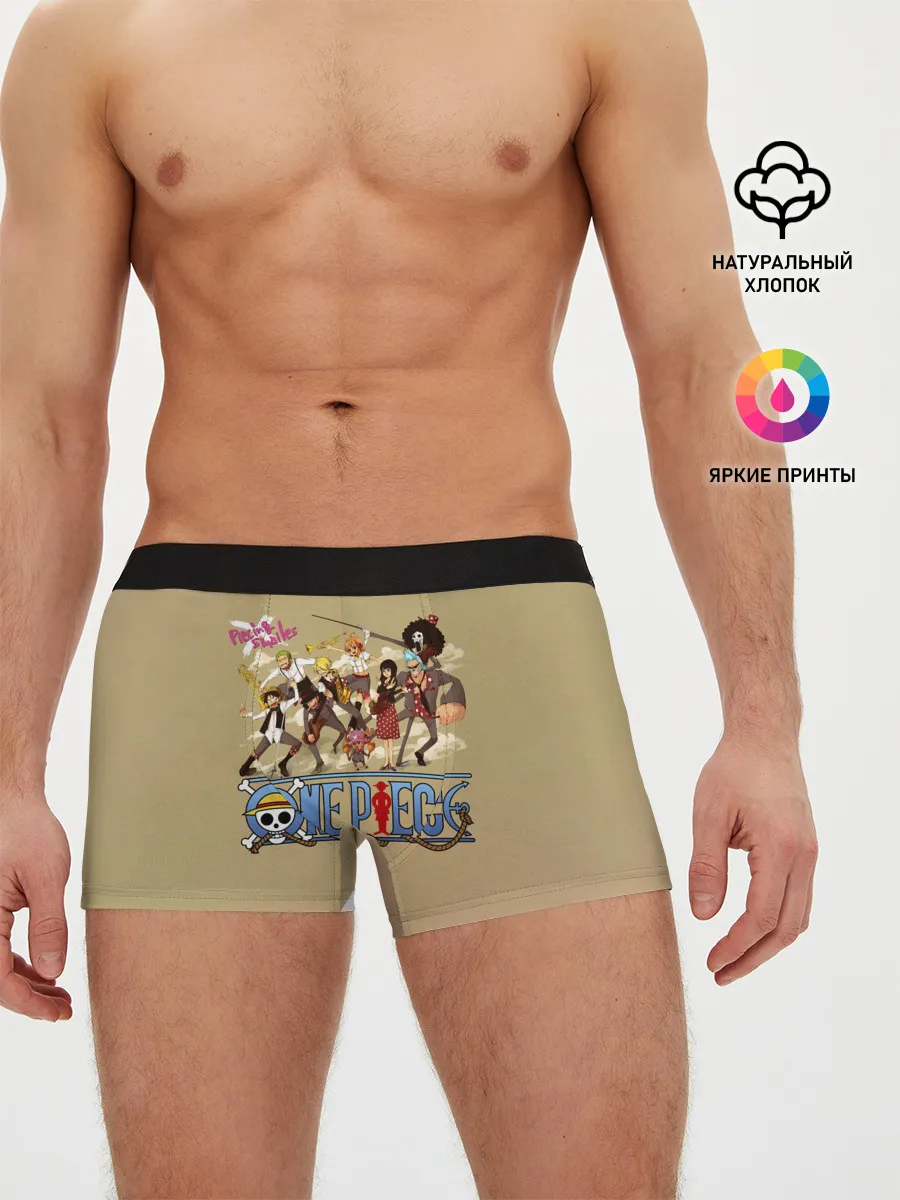 Мужские трусы боксеры / Пираты Соломенной Шляпы | One Piece