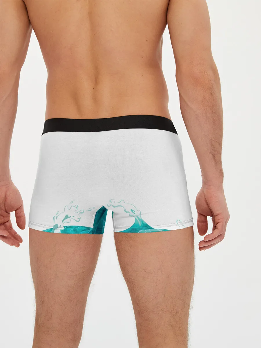 Мужские трусы боксеры / Русалка на якоре