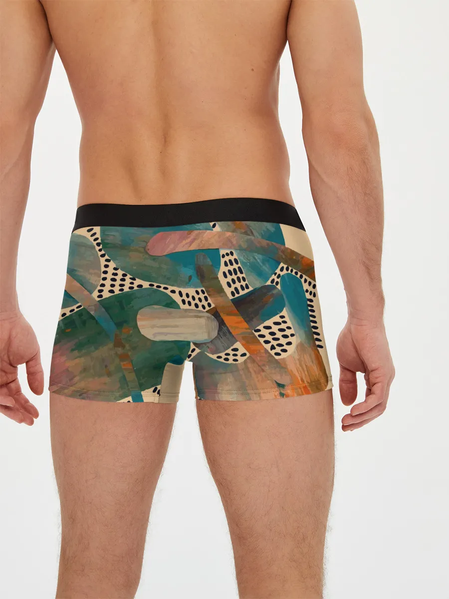 Мужские трусы боксеры / Birches and fields