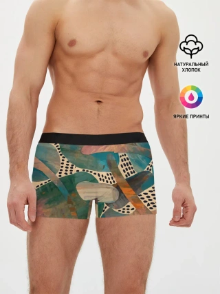 Мужские трусы боксеры / Birches and fields
