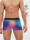 Мужские трусы боксеры / Цветные полигоны - Градиент