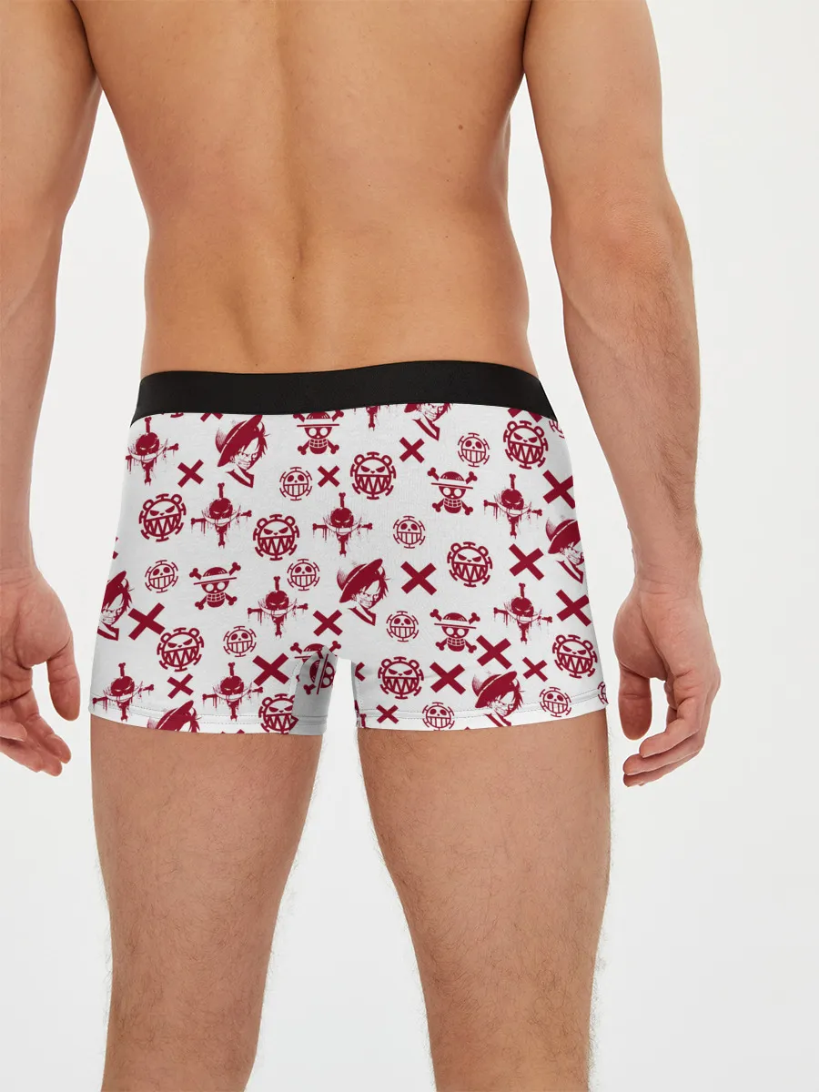 Мужские трусы боксеры / Манки Д. Луффи | пиратские знаки One Piece