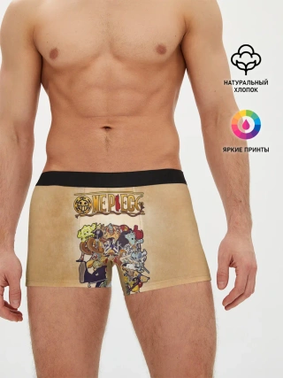Мужские трусы боксеры / Пираты Соломенной Шляпы | One Piece