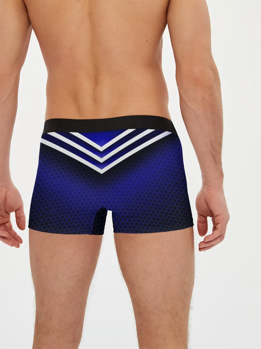 Мужские трусы боксеры / Sport blue style