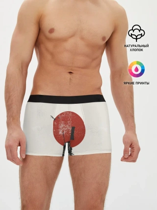 Мужские трусы боксеры / Самурай на коне