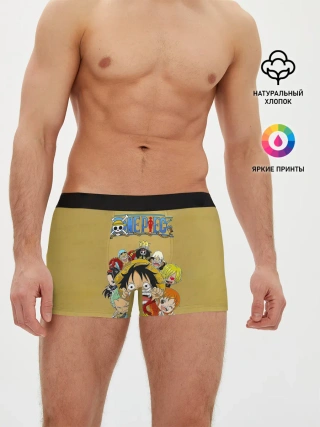 Мужские трусы боксеры / Персонажи One Piece. Большой куш