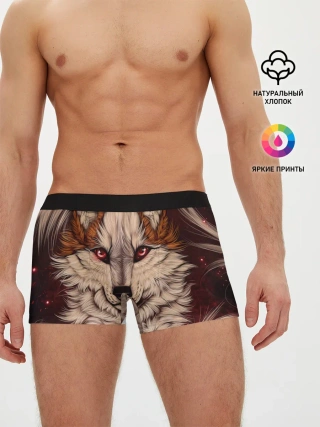 Мужские трусы боксеры / Красивая Волчица