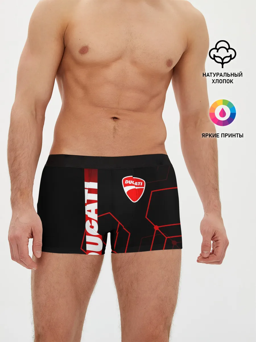 Мужские трусы боксеры / DUCATI / ДУКАТИ / MOTOSPORT