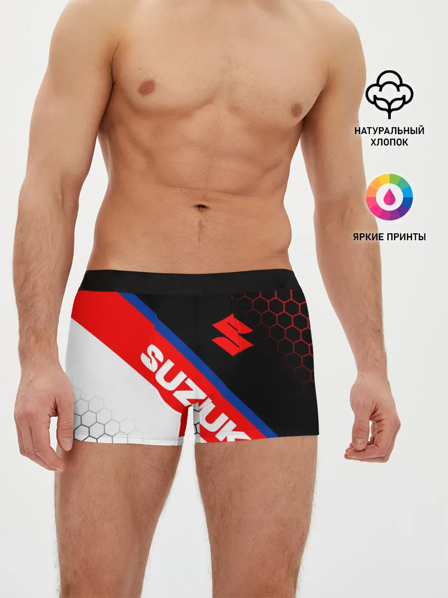 Мужские трусы боксеры / SUZUKI / СУЗУКИ / МОТОСПОРТ