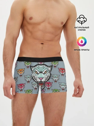 Мужские трусы боксеры / Леопард