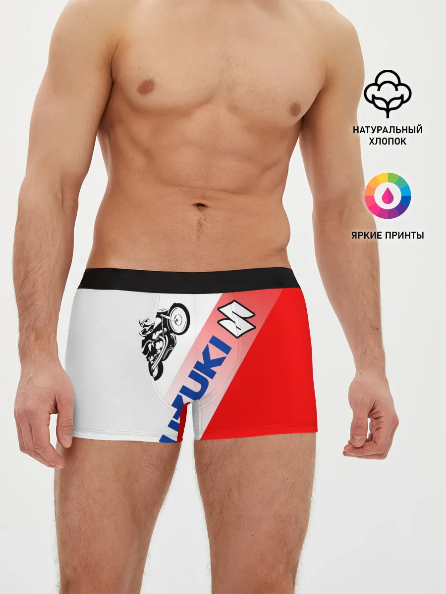 Мужские трусы боксеры / SUZUKI / СУЗУКИ / RACING