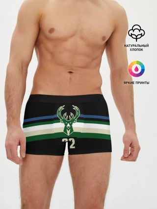 Мужские трусы боксеры / Milwaukee Bucks форма. Крис Миддлтон