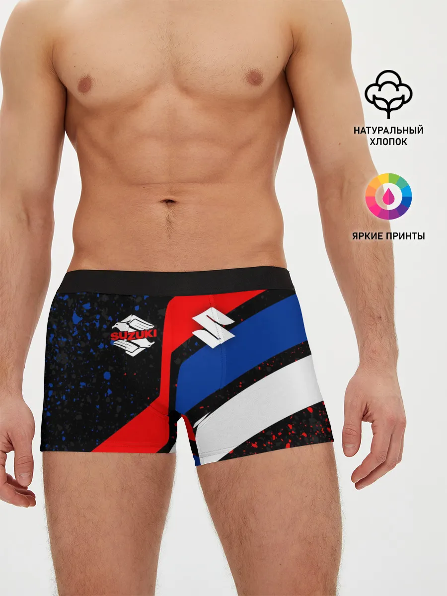 Мужские трусы боксеры / SUZUKI / СУЗУКИ / RACING