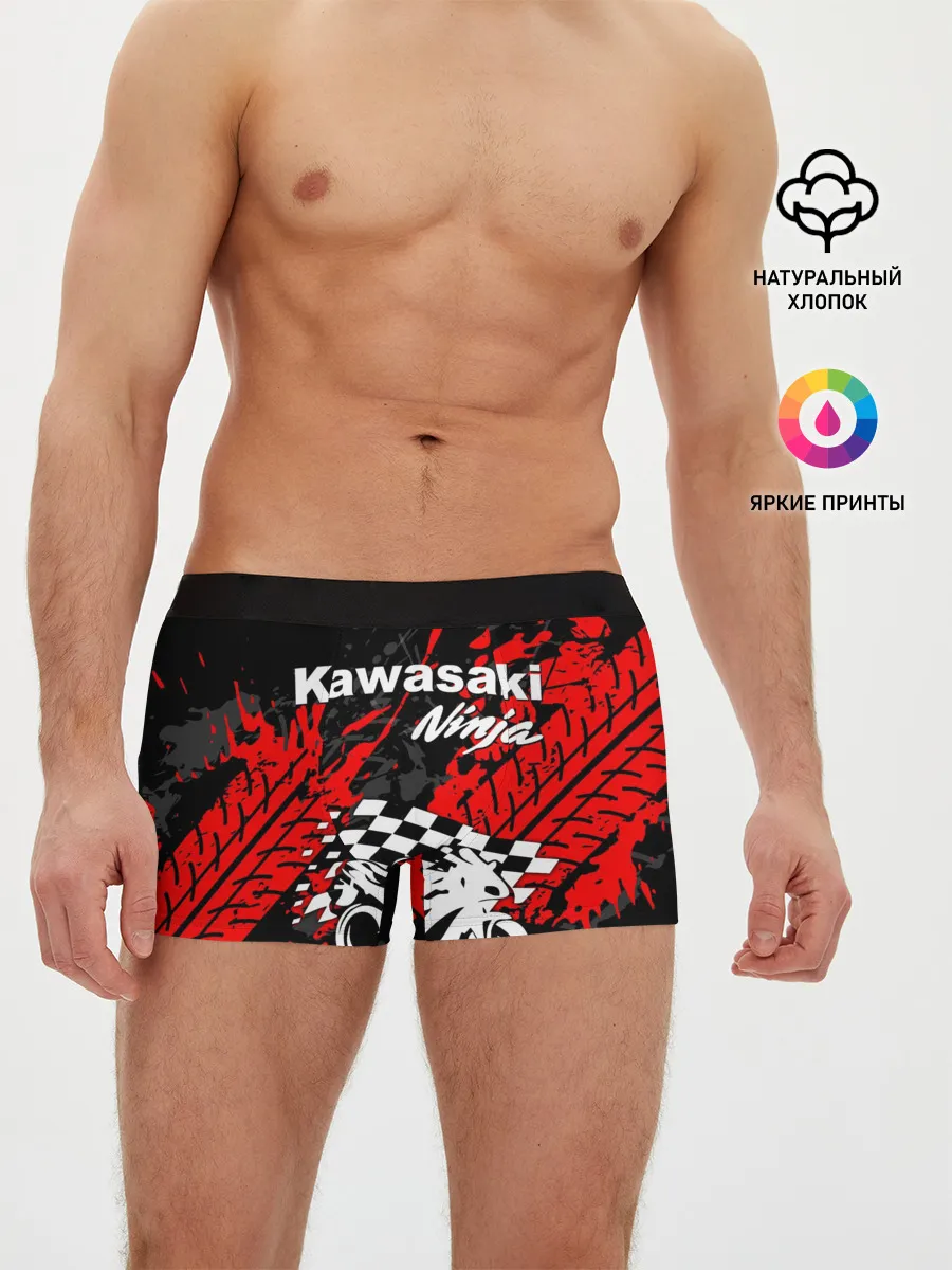 Мужские трусы боксеры / KAWASAKI NINJA / КАВАСАКИ