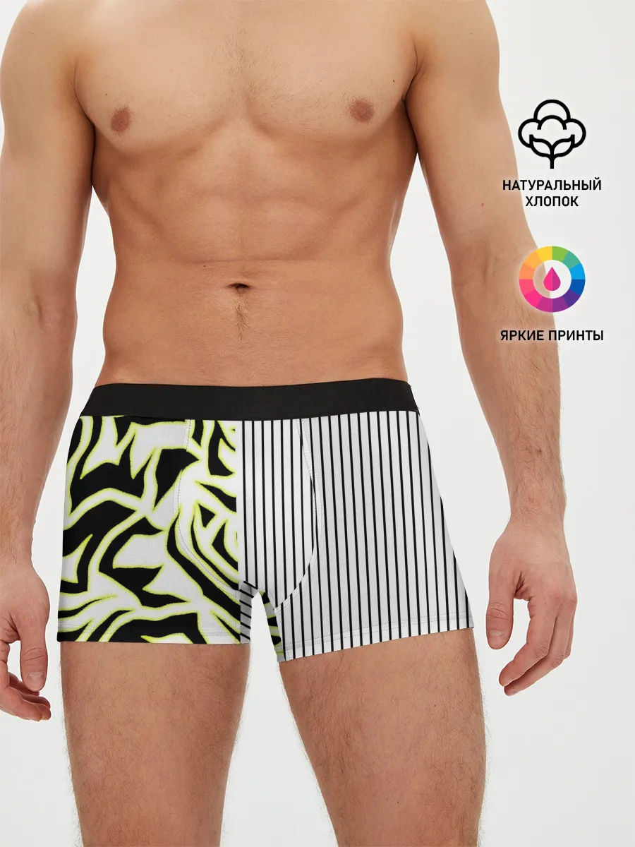 Мужские трусы боксеры / Зебра