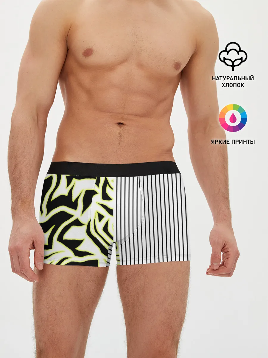 Мужские трусы боксеры / Зебра
