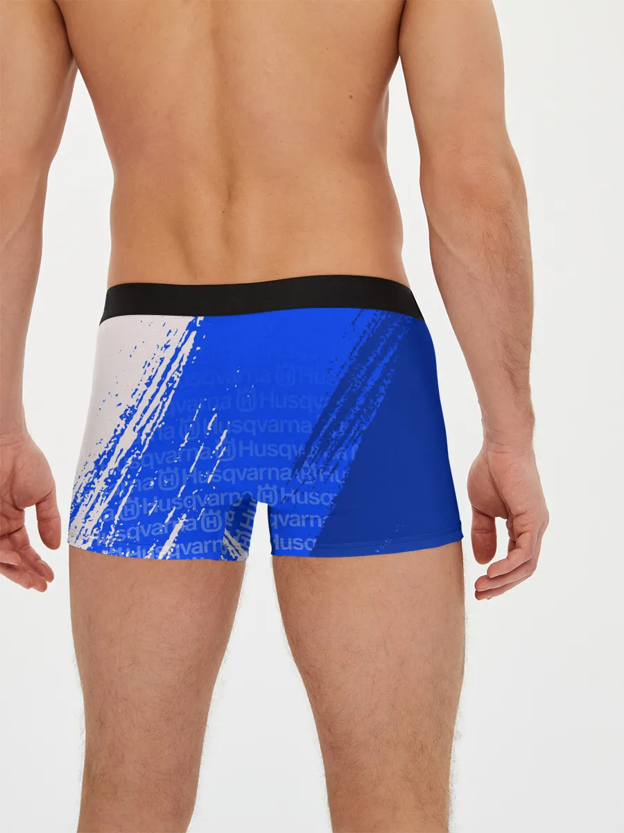 Мужские трусы боксеры / HUSQVARNA / ХУСКВАРНА / BLUE
