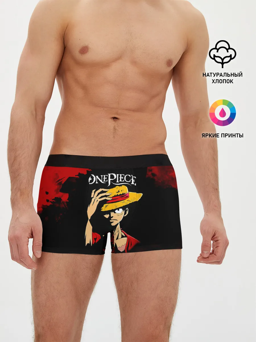 Мужские трусы боксеры / Луффи One Piece. Большой куш